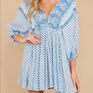 Red Dress Boutique - Blue babydoll dress